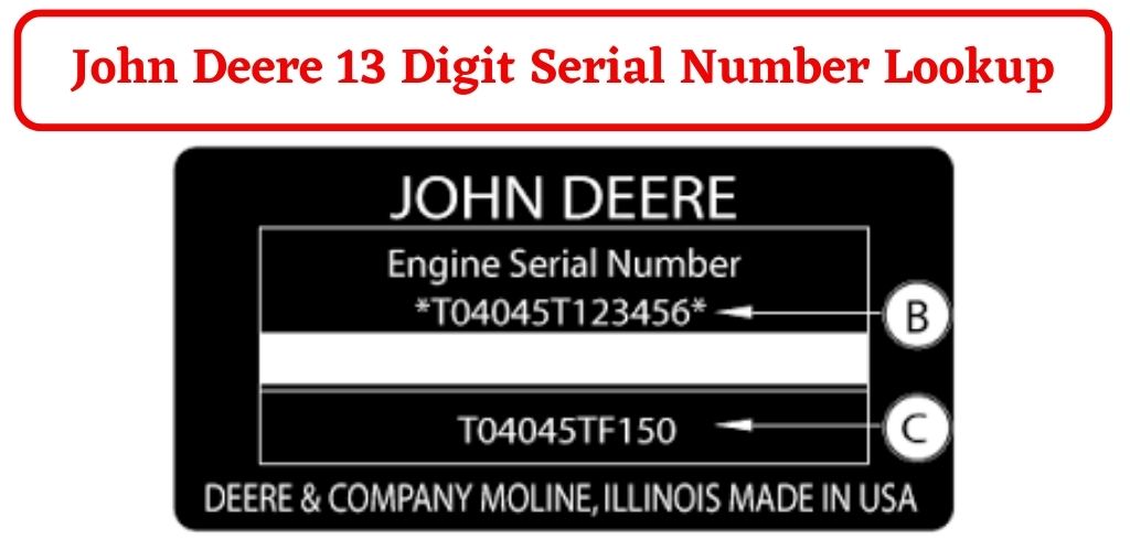 john deere 13 digit serial number lookup